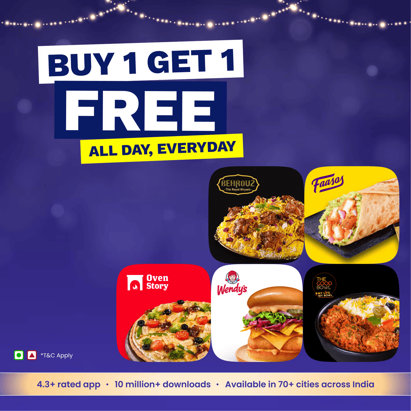 EatSure Buy 1 Get 1 Free campaign